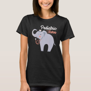T-shirt Infirmière pédiatrique éléphant Nursing Pédiatrie