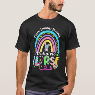 T-shirt Infirmière pédiatrique préférée de chaque lapin en
