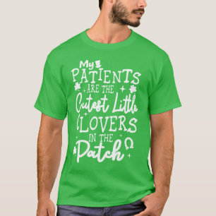 T-shirt Infirmière pédiatrique St Patrick's Day Irlandais