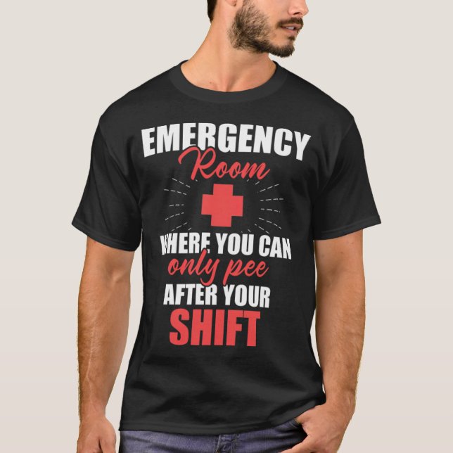 T-shirt Infirmière Pee après les soins infirmiers concepti (Devant)