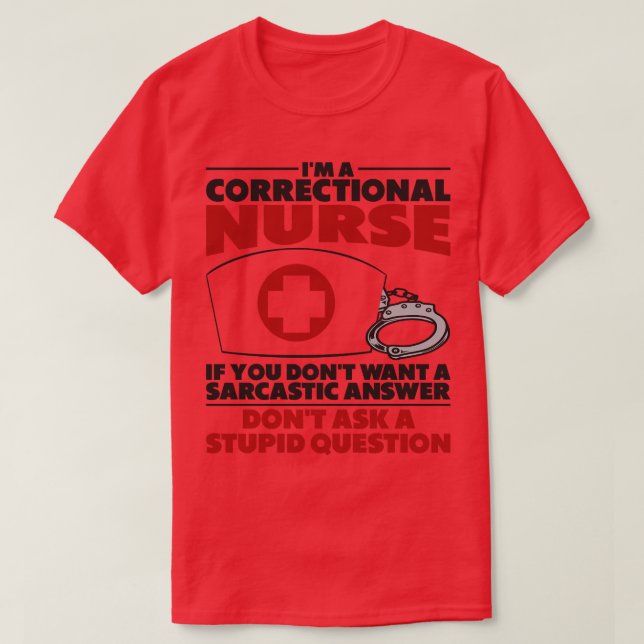 T-shirt Infirmière pénitentiaire (Design devant)