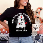 T-shirt Infirmière personnalisée Boo Boo Crew Correspondan<br><div class="desc">Présentant notre T-shirt personnalisé d'équipage de la boite d'infirmière personnalisée, l'ajout parfait à votre garde-robe Halloween pour une torsion amusante et éffrayante sur votre tenue de soins infirmiers. Cette chemise, idéale pour les costumes de groupe, présente un design fantôme charmant adapté à l'équipe Boo Boo, ce qui en fait un...</div>