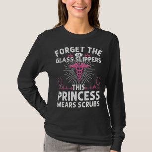 T-shirt Infirmière Pour Femmes Cool Cette Princesse Porte 