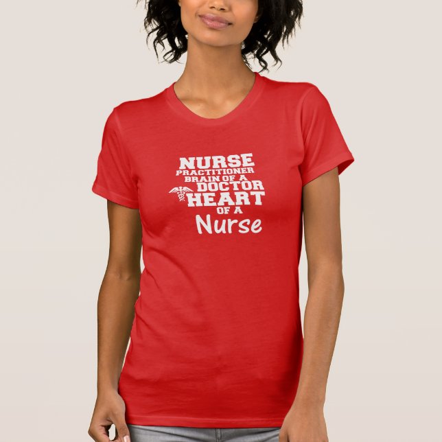 T-shirt Infirmière Praticien Inspirationnel Chemise Rouge (Devant)