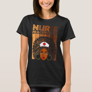 T-shirt Infirmière praticienne pour femmes afro-américaine