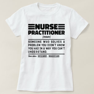 T-shirt Infirmière praticione Noun Médecin Travailleur Sar