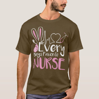 T-shirt Infirmière préférée de chaque lapin Infirmière de 