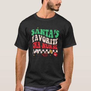T-shirt Infirmière préférée du Père Noël  Noël Xmas RN CNA