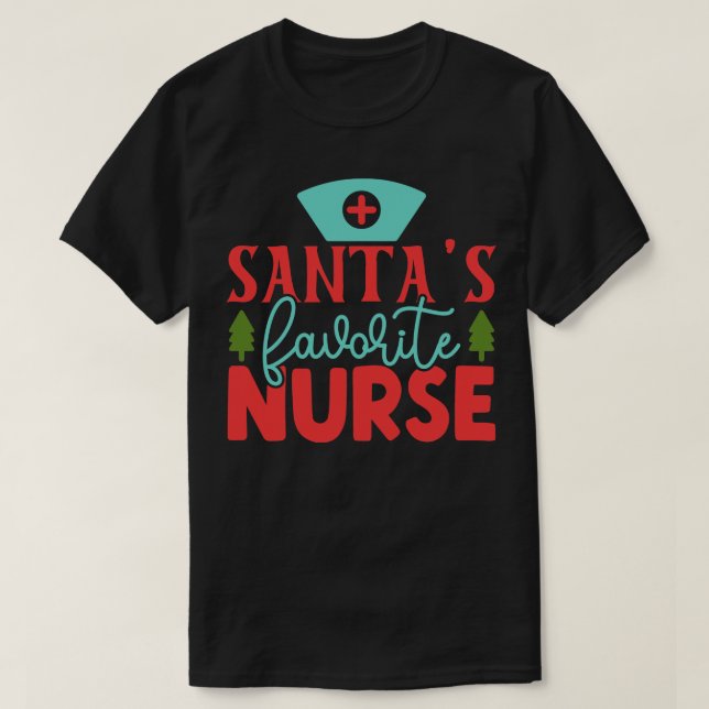 T-shirt Infirmière préférée Santas 10 (Design devant)