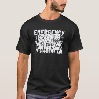 T-shirt Infirmière Préposé aux soins Hôpital Urgences Inf
