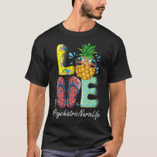 T-shirt Infirmière psychiatrique Bonjour Été Joyeux Dernie
