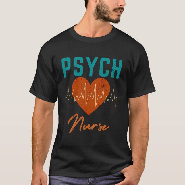 T-shirt Infirmière psychiatrique Santé mentale Funny Équip (Devant)