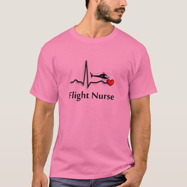 T-shirt Infirmière QRS de vol et conception d'hélicoptère (Devant)