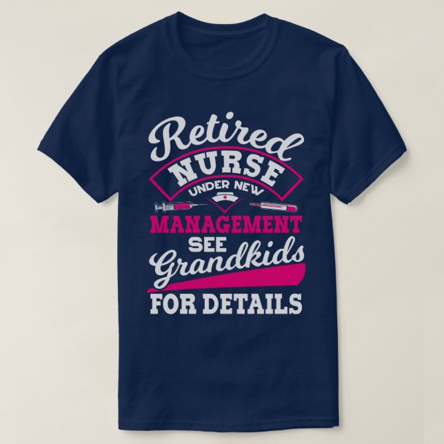 T-shirt Infirmière retraitée (Design devant)