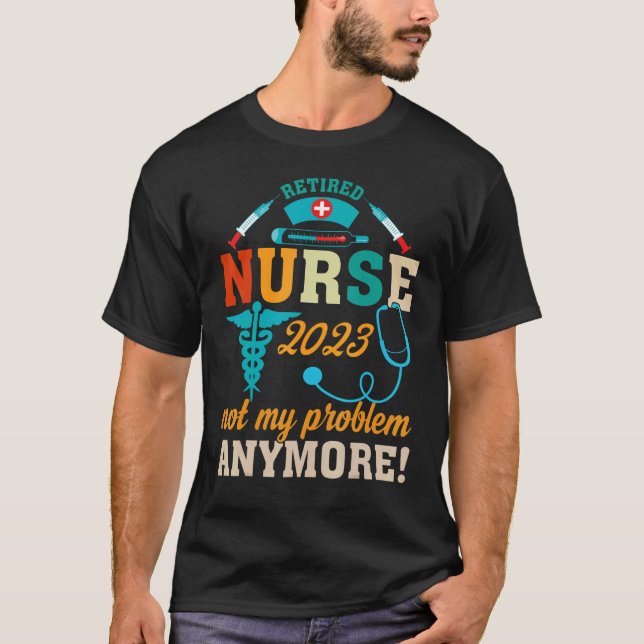 T-shirt Infirmière retraitée 2023 Travailleurs de la santé (Devant)