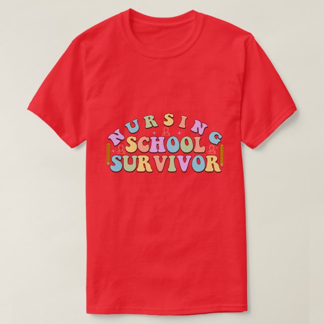 T-shirt Infirmière rétro1 8 (Design devant)