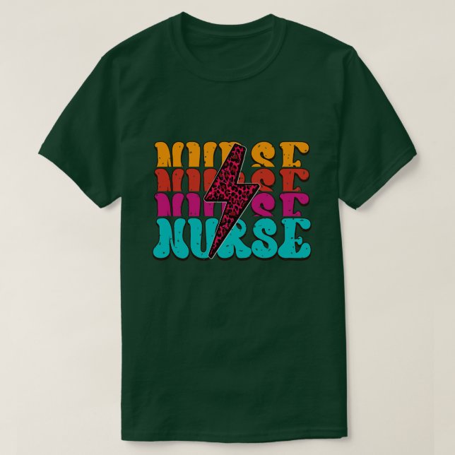 T-shirt Infirmière rétro 7 (Design devant)
