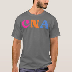 T-shirt Infirmière rétro CNA avec stéthoscope noir t