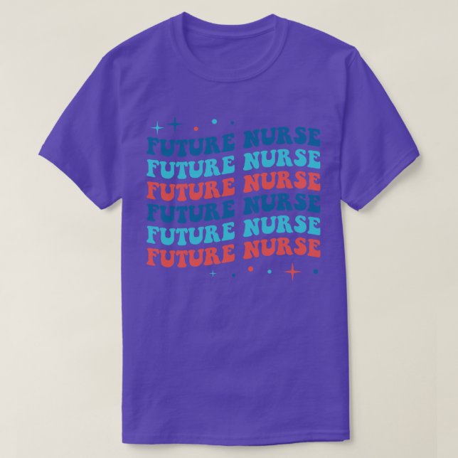 T-shirt Infirmière rétro-future infirmière infirmière qui  (Design devant)