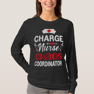 T-shirt Infirmière Rn Citation Charge Infirmière Chaos Coo