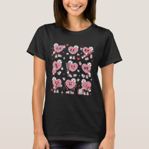T-shirt Infirmière Saint-Valentin Cœur de bonbon Er Icu Ni