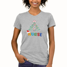 Infirmière sapin de Noël Infirmière Casquette T-Sh