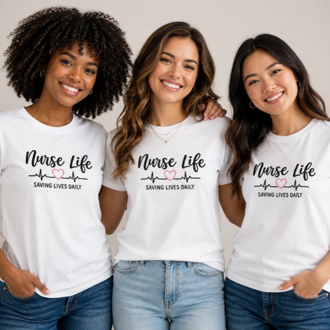 T-shirt Infirmière Sauve Des Vies Quotidiennement Graphic (Créateur téléchargé)