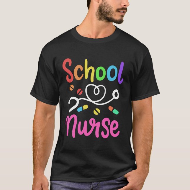 T-shirt Infirmière scolaire (Devant)