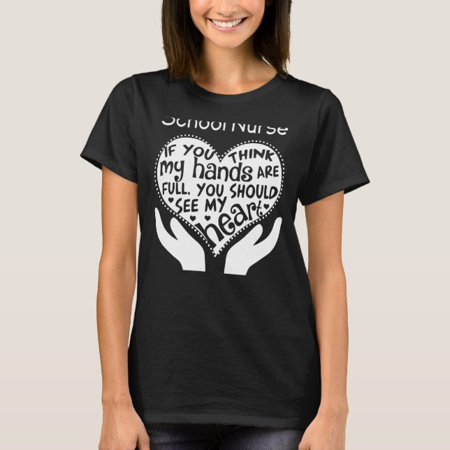T-shirt Infirmière scolaire (Devant)