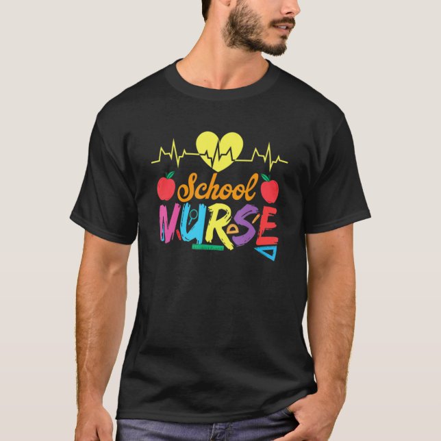 T-shirt Infirmière scolaire (Devant)