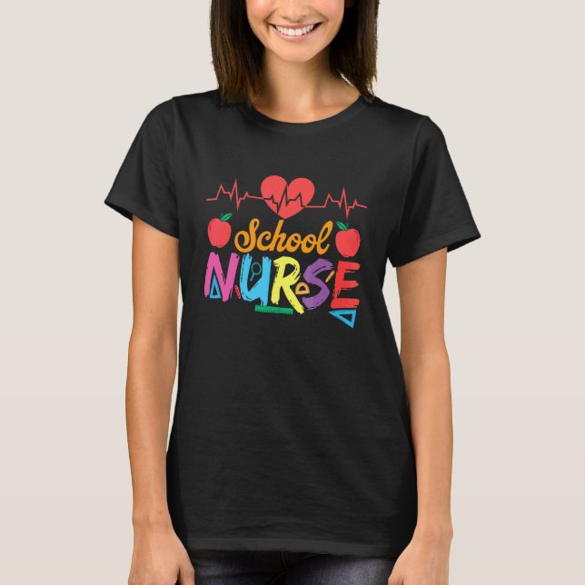 T-shirt infirmière scolaire 4 (Devant)