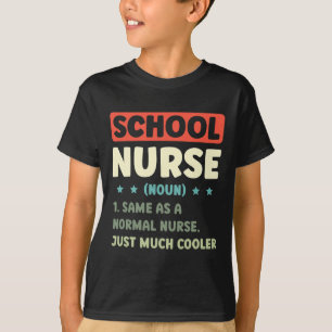 T-shirt Infirmière Scolaire Amusante Définition Byck À L'é