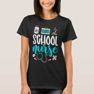 T-shirt Infirmière scolaire Premier jour d'école Étudiante