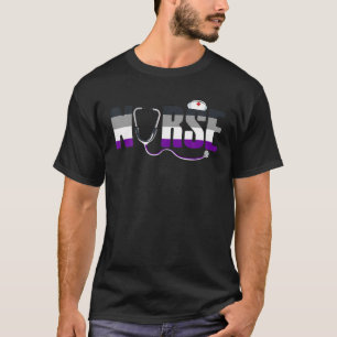T-shirt Infirmière sexuelle LGBQ Asexualité Ace Pride Drap