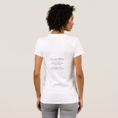 T-shirt Infirmière soignante Stethoscope floral (Dos entier)