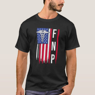 T-shirt Infirmière Spécialisée De La Famille Fnp Drapeau U