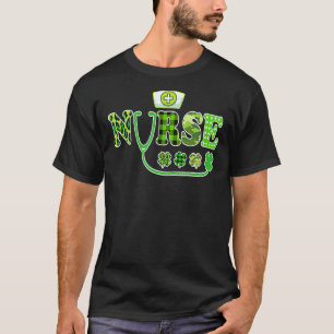 T-shirt Infirmière St Patrick S Day Infirmière Cute Travai