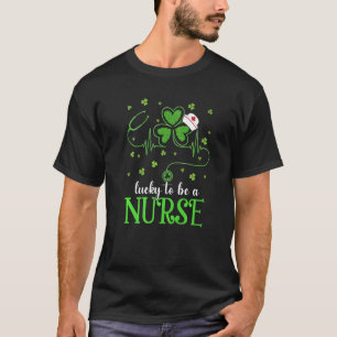 T-shirt Infirmière St Patrick S Day Lucky Infirmière Shamr