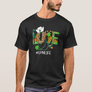 T-shirt Infirmière St Patrick's Day Love LPN Life Patrick