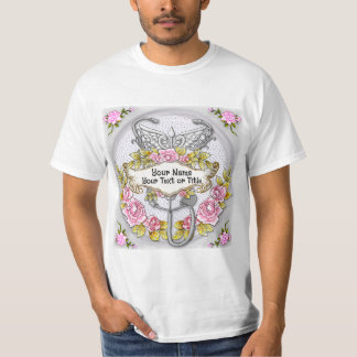 T-shirt Infirmière stéthoscope caducée