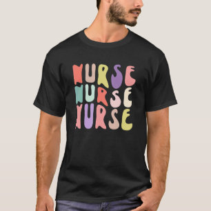 T-shirt Infirmière Super Rétro Coloré Futur TanDesktop
