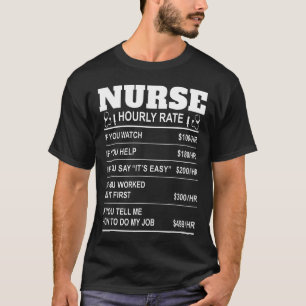 T-shirt Infirmière Taux horaire Infirmières Infirmières Em