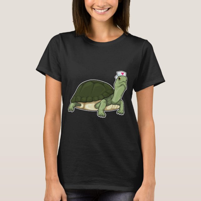 T-shirt Infirmière tortue (Devant)
