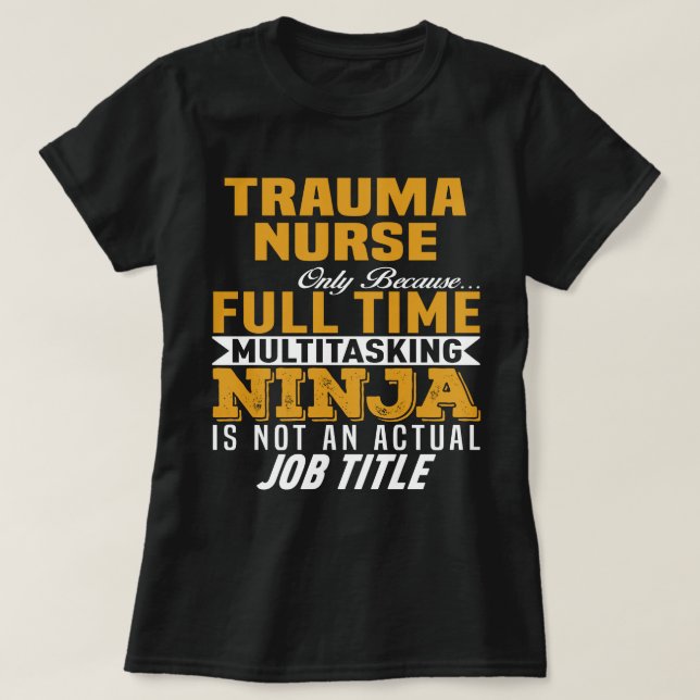 T-shirt Infirmière Trauma (Design devant)