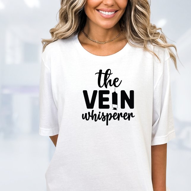 T-shirt Infirmière Vein Whisperer Drôle (Créateur téléchargé)