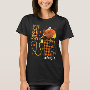 T-shirt Infirmière Vie Automne Pct Infirmière Leopard Plai
