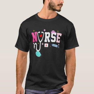 T-shirt Infirmière Vie Infirmière Autorisée Infirmière Dip