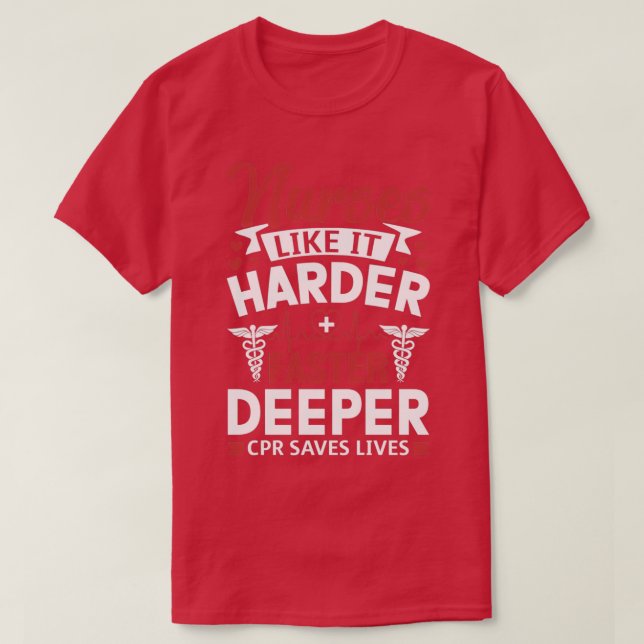 T-shirt Infirmières amusantes Comme Il Est Plus Difficile  (Design devant)