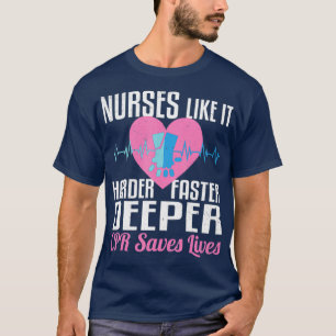 T-shirt Infirmières comme ça plus difficile des économi