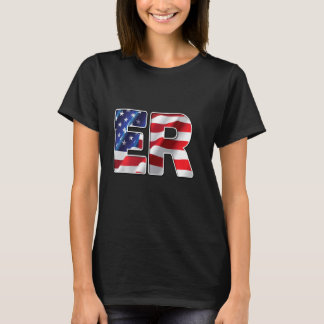 T-shirt Infirmières Drapeau États-Unis Étoiles Bandes Urg